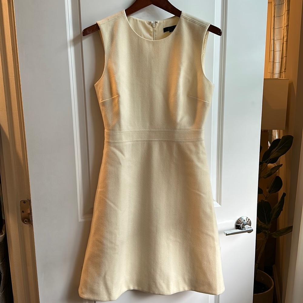 JCrew Cream Wool A-line dress size 4